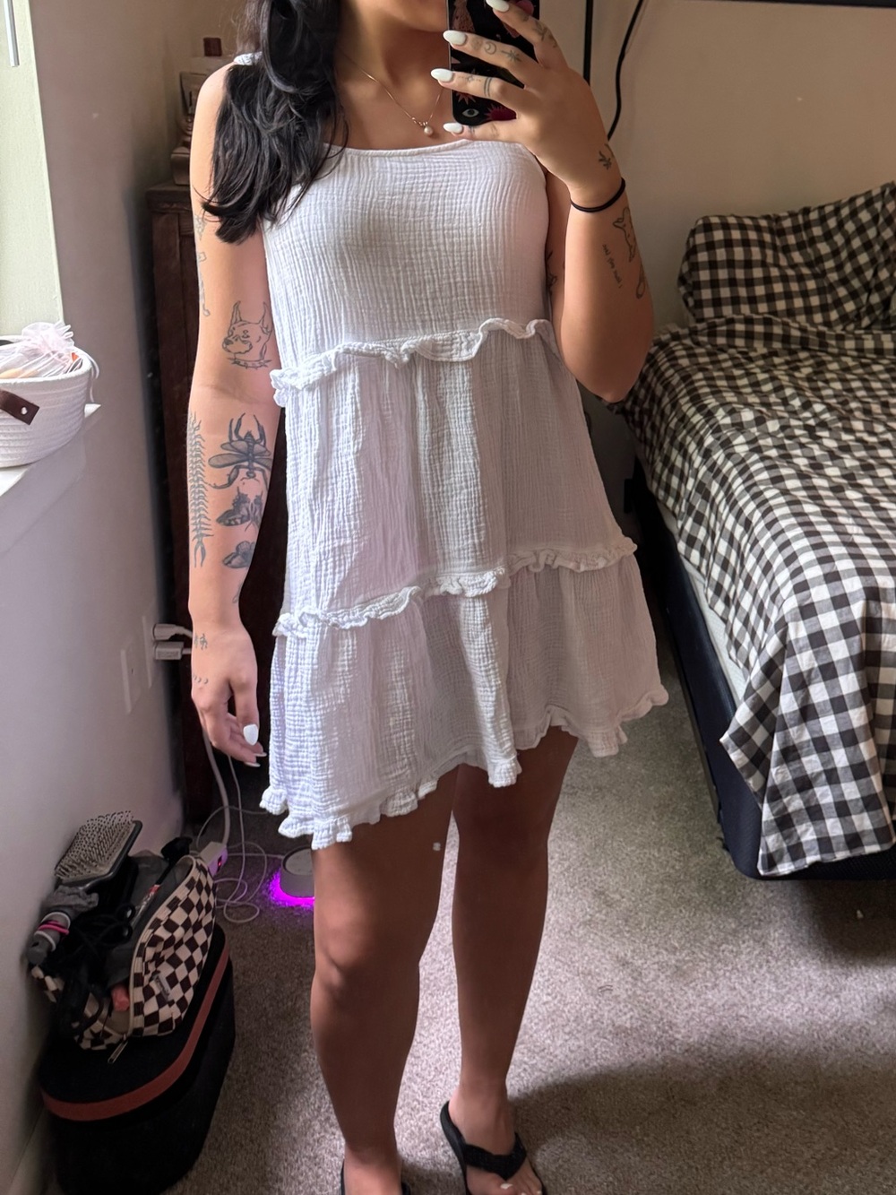 White summer dress